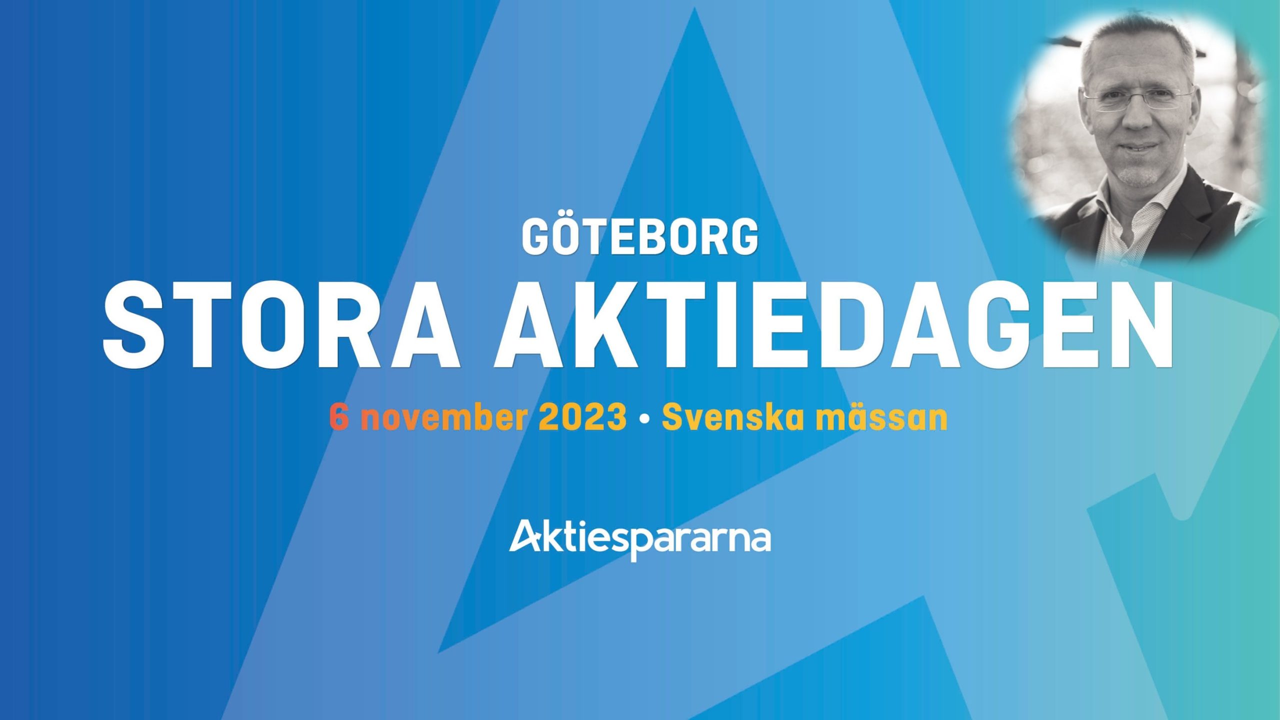 Nils Malmros (VD) på Stora aktiedagen i Göteborg